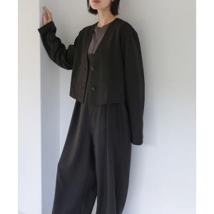 サロペット オーバーオール 「Et」No-Collar Jacket Overalls Set レディース