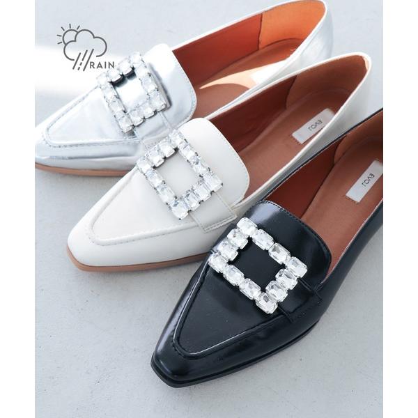 ローファー 入学式 「軽量・晴雨兼用」晴雨兼用ソフトビジューバックルローファー IY5613 レディ...