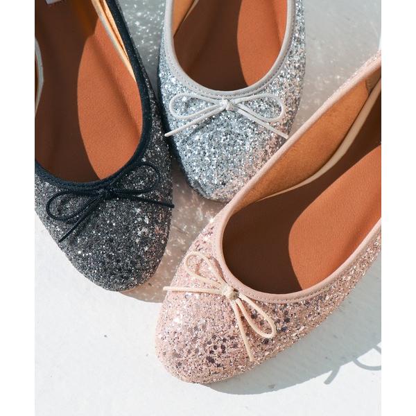 パンプス 「軽量・クッション入り」ラウンドフラットバレエ IY5628