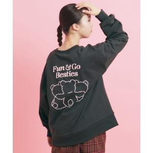 トレーナー スウェット 「人気シリーズ」クマ 裏起毛スウェット レディース