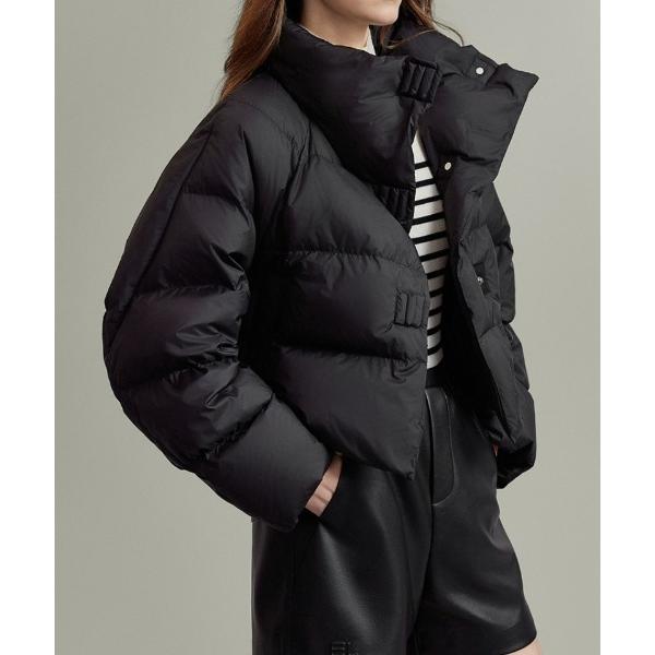 ダウンコート ダウンジャケット ショート丈 スタンドカラー エコダウンジャケット レディース