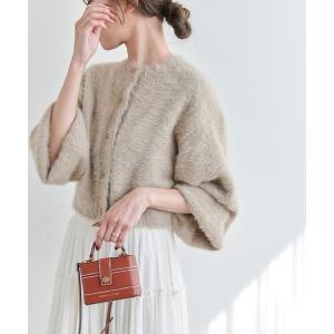 カーディガン 「kannaさんコラボ」ラメシャギーニットカーディガン レディース