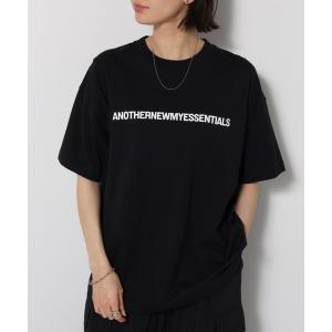 tシャツ ANOTHERロゴプリント半袖Tシャツ レディース メンズ