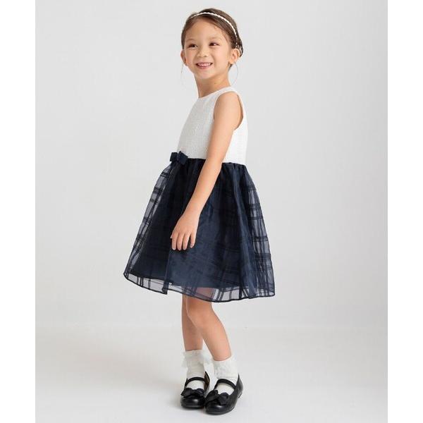 ドレス 発表会 卒園式 入学式 「フォーマル」シャドーチェックジャンパースカート キッズ 子供服 女...