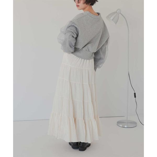 スカート ティアードデザインスカート