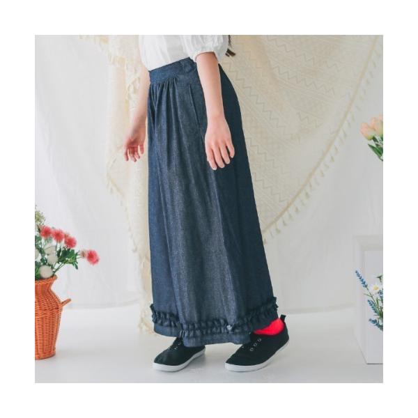 パンツ エヌエイチティー フリルロングパンツ キッズ 子供服 男の子 女の子