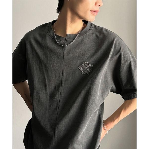 tシャツ 「JaVaジャバコラボ」「メンズ」綿100％!切替BODYロゴTシャツ（半袖） メンズ