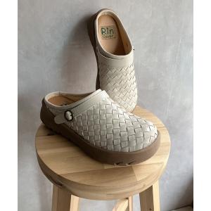 サンダル 厚底 編み込み サボサンダル「2025新作」 レディース