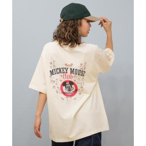 tシャツ 半袖 DISCUS ATHLETIC/ディスカスアスレチック × Disney ディズニー コラボ 半袖 Tシャツ ミッキーマウス 5287-5976 レディース