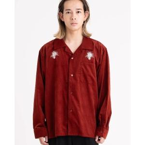シャツ LS SHIRT/PORT OF CALLコーデュロイオープンカラー長袖シャツ メンズ レディース