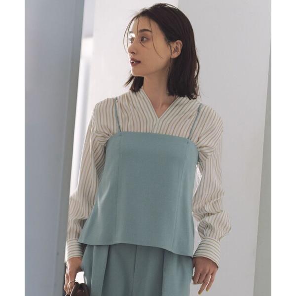 リネンライクシンセティックキャミ ビスチェ レディース