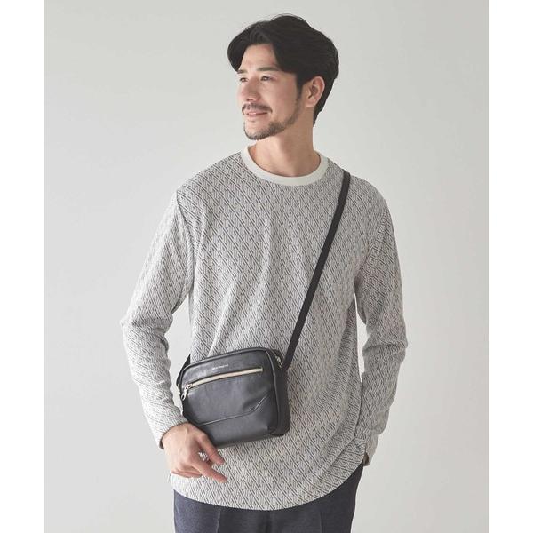 tシャツ 「UNION STATION by MEN&apos;S BIGI」ジオメトリックジャガードロンT ...