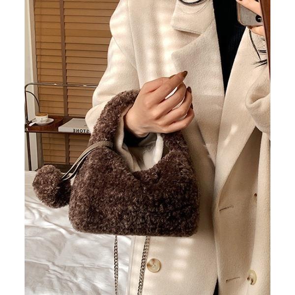 ショルダーバッグ バッグ もこもこカジュアルショルダーバッグ レディース