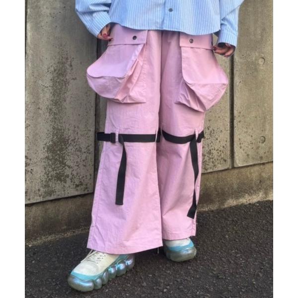 カーゴパンツ BIG POCKET NYLON CARGO パンツ レディース メンズ