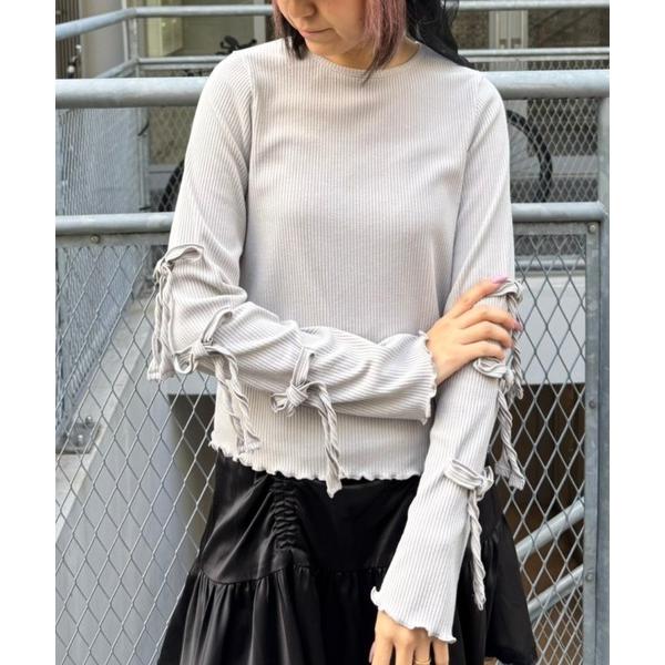 tシャツ TINY RIBBON トップス レディース