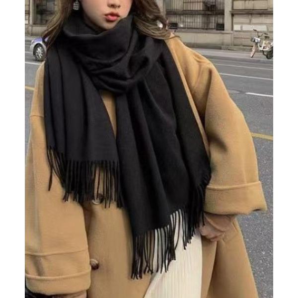 マフラー ストール 9色展開 ボリューム フリンジマフラー レディース