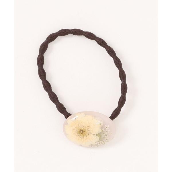 ヘアゴム 「Cheriange」花香るミルクティー　ラウンドヘアゴム　マトリカリア(MA)