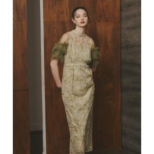 ドレス キーネックエンブロイダリードレス / key neck embroidery dress