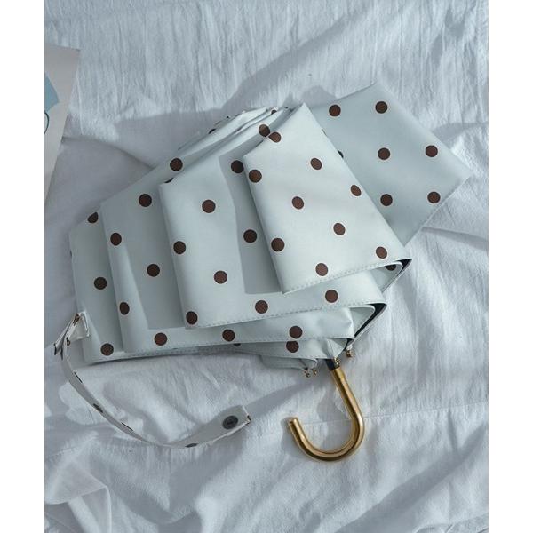 折りたたみ傘 日傘・雨傘兼用 ドット 水玉柄 折り畳み傘 レディース