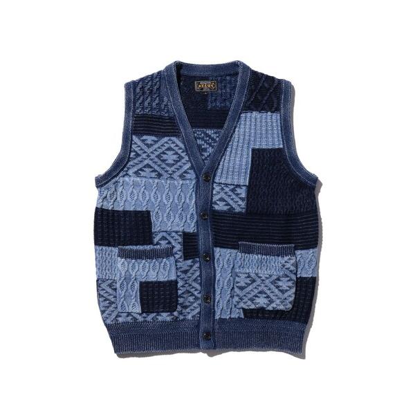 ベスト ジレ B+INDIGO VEST メンズ