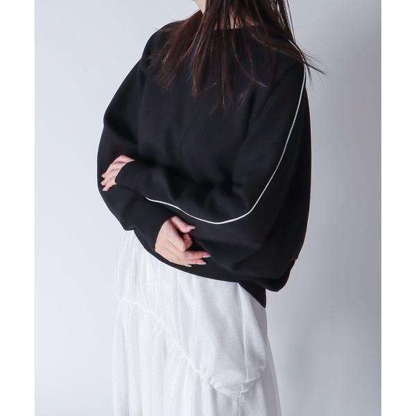 ニット セーター accent line dolman sleeve pullover(アクセントラ...