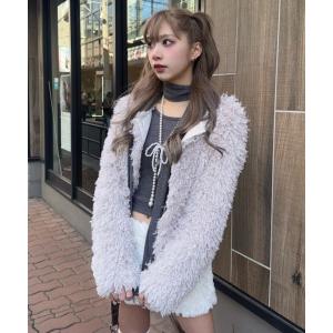 コート アウター 「Uglyshadow」PUPPY JACKET / 「アグリーシャドウ」パピーファー長袖ジャケット レディース