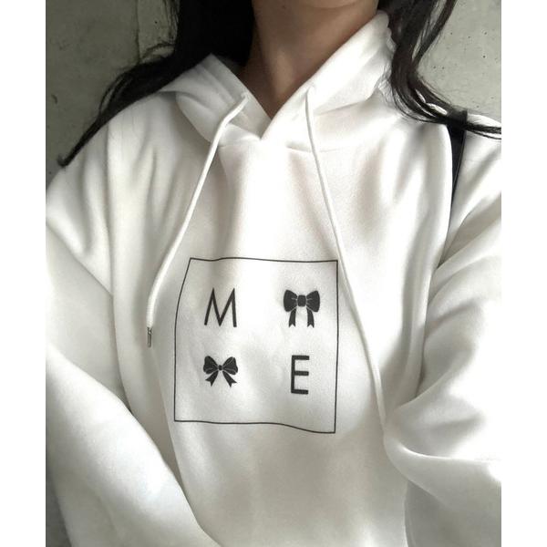 パーカー ribbonロゴパーカー レディース