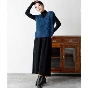 ワンピース シャギートップスセットニットワンピース