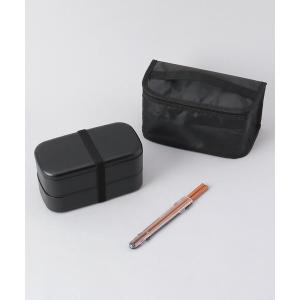 弁当箱 メンズデイリープラス ランチ4Pセット BK