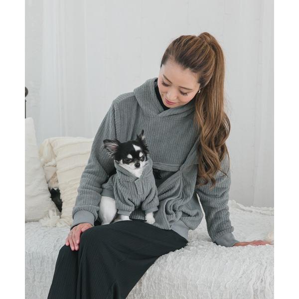 犬 服 ポケット付きボアパーカー(セット)