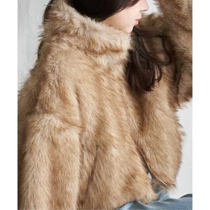 ブルゾン アウター フェイクファーショート丈ダブルジップブルゾン レディース