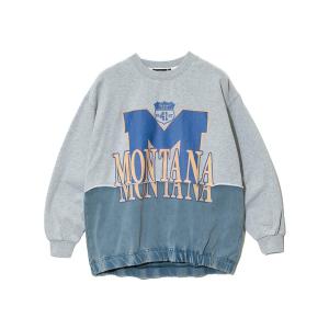 トレーナー スウェット CUBE SUGAR/キューブシュガー　裏毛パウダー加工リメイク風PO レディース