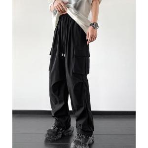 カーゴパンツ カーゴパンツ メンズゆったりワイドパンツ メンズ