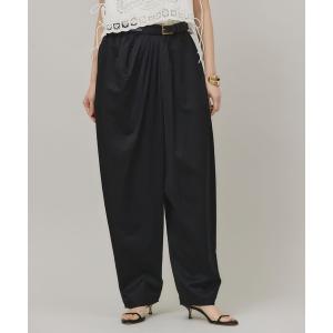 パンツ Curensology(カレンソロジー)/サテンドレープパンツ レディース