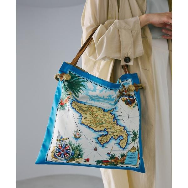 トートバッグ 「TREASURE TOPKAPI」マイルドサテン スカーフ柄 トートバッグ レディー...