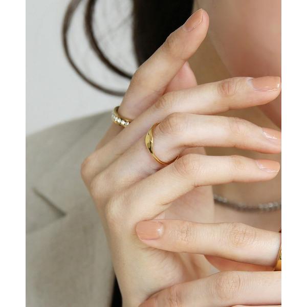 指輪 リング 金属アレルギー対応 ステンレスラウンドリング レディース