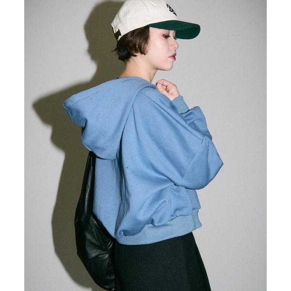 パーカー double zipup short hoodie / ダブルジップアップショート丈パーカ...