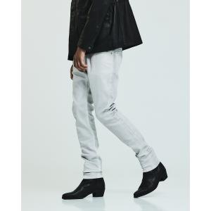 ジーンズ 「セットアップ対応」オリジナルバンダナ付き シルバーコーディング スキニーデニム メンズ