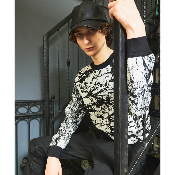 セーター ニット 「25S/S」ダブルジャガード アズレージョ プルオーバー ニット メンズ