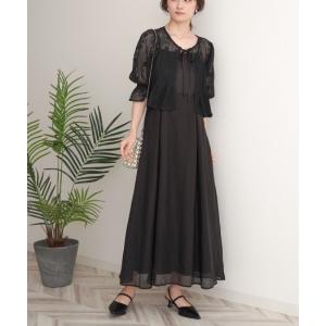 ドレス 「オケージョンドレス/結婚式/2サイズ展開/SET ITEM/インナー付き/裏地付き」レースボレロ＋キャミワンピースＳＥＴ