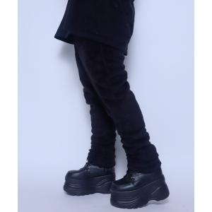 パンツ Z)「BLINGLEADS」320414「セットアップ」ソフトシャギーフリース スリムジョガーパンツ メンズ レディース