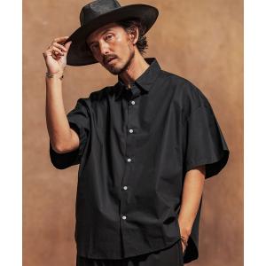 シャツ mhs2278-スーピマコットンオーバーサイズシャツ メンズ