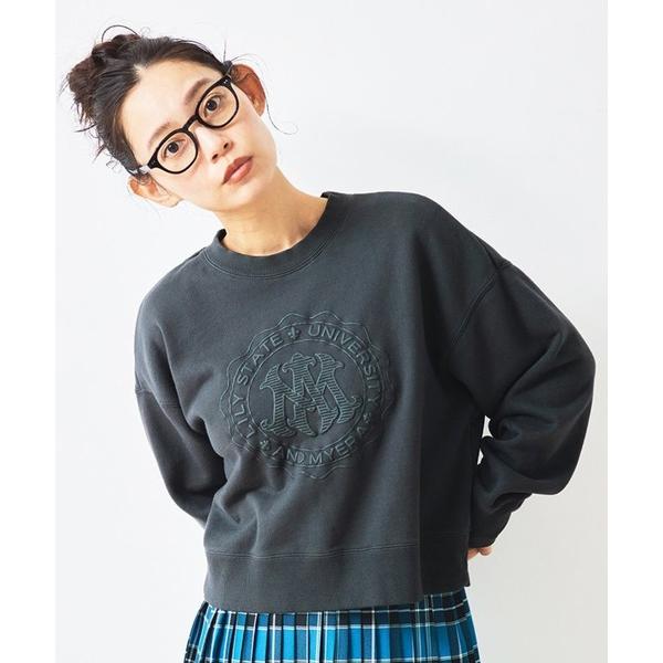 トレーナー スウェット ａｎｄ　ｍｙｅｒａ　ｆｅａｔ．　ｙｕｒｉｅ　ａ　カレッジロゴトレーナー レデ...