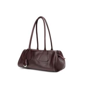 ボストンバッグ 「NiiNa」「高品質牛革」ロングハンドルデザインボストンバッグ レディース