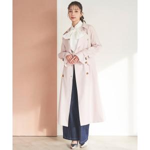 トレンチコート コート ベーシックロングトレンチコート レディース