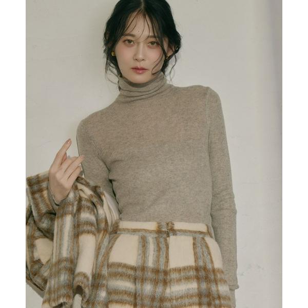 ニット セーター シアーリブニットインナー レディース