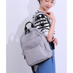 デイバック リュック 「撥水／背中ポケット」整理整頓できちゃうリュック レディース