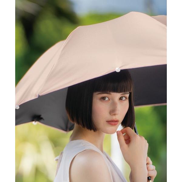 折りたたみ傘 遮光ドームパラソル パール ミニ レディース