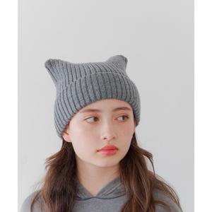 GLOBAL WORK（グローバルワーク） ニット帽 ニットキャップ ラメ猫耳