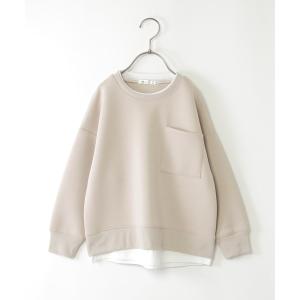 mezzo piano ラインストーンロゴ 長袖Tシャツ【50％OFF】【SALE